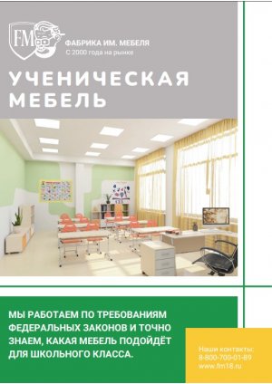 Современная ученическая мебель